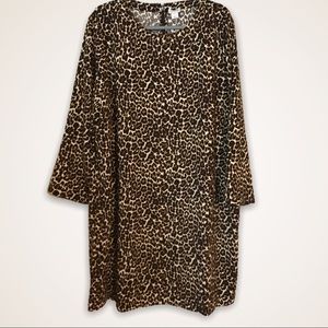 NWT J.Crew Factory leopard print shift dress